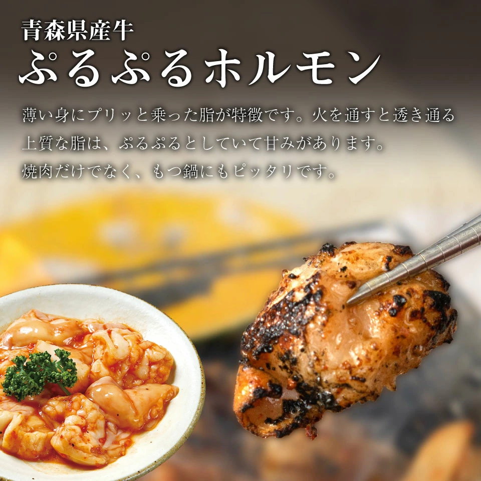 臭みなし、極上脂身のホルモンを厳選